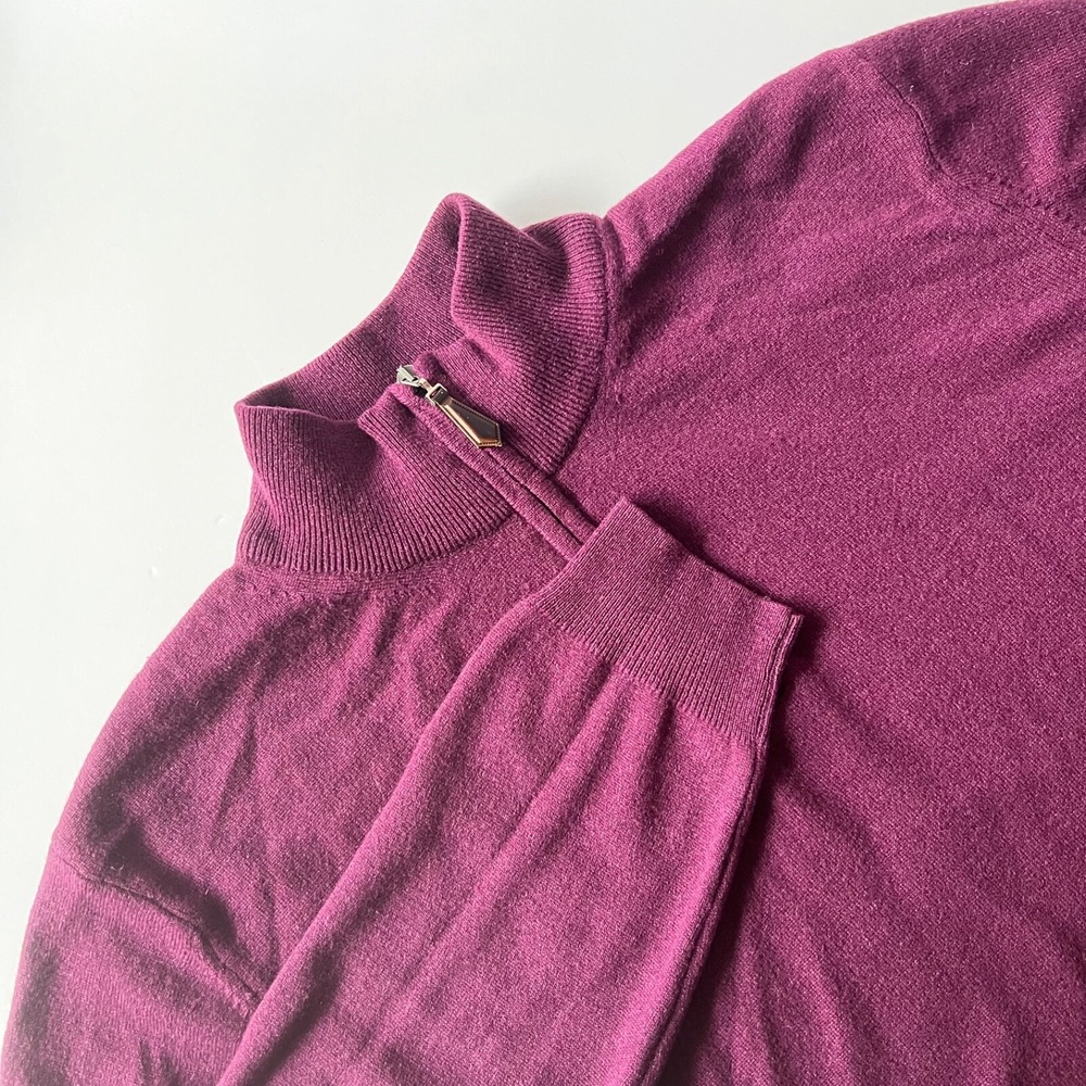 Hammer Made MADE‎ IN ITALY Men's XL Wool Cashmere 1/4 Zip Pullover Sweater